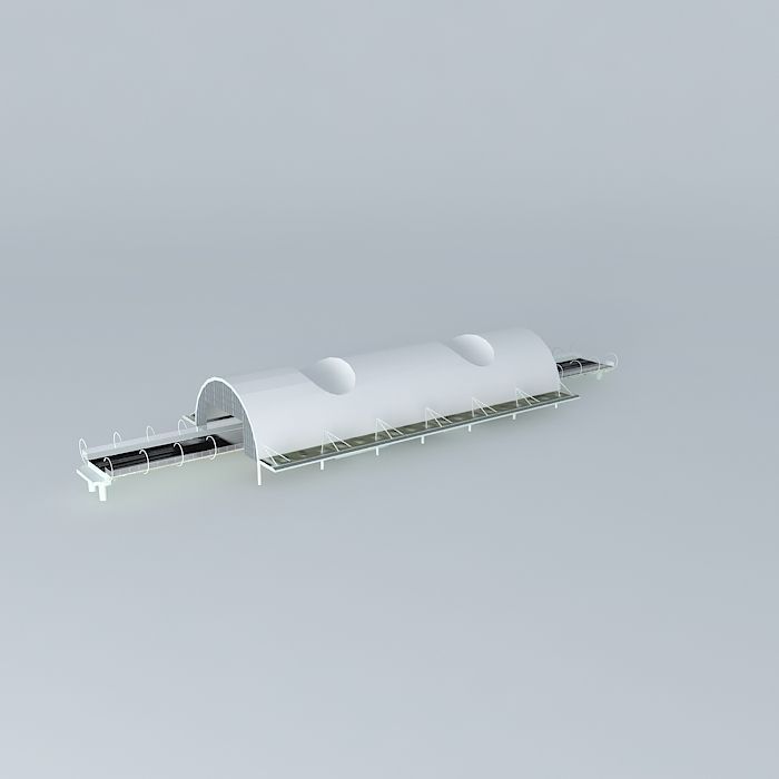 Metro Station Spijkenisse Center Free 3D model_1