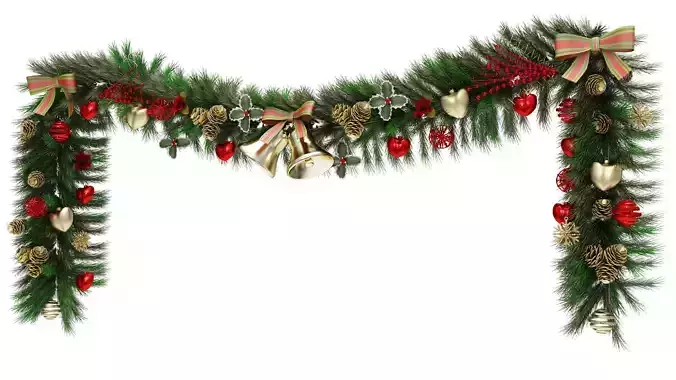 Christmas Garland 3D model