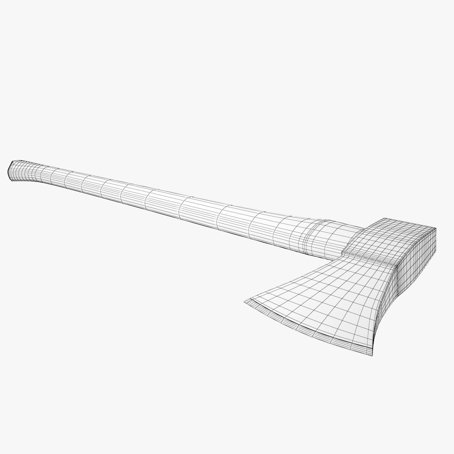 Trail Boss Axe 3D model_8