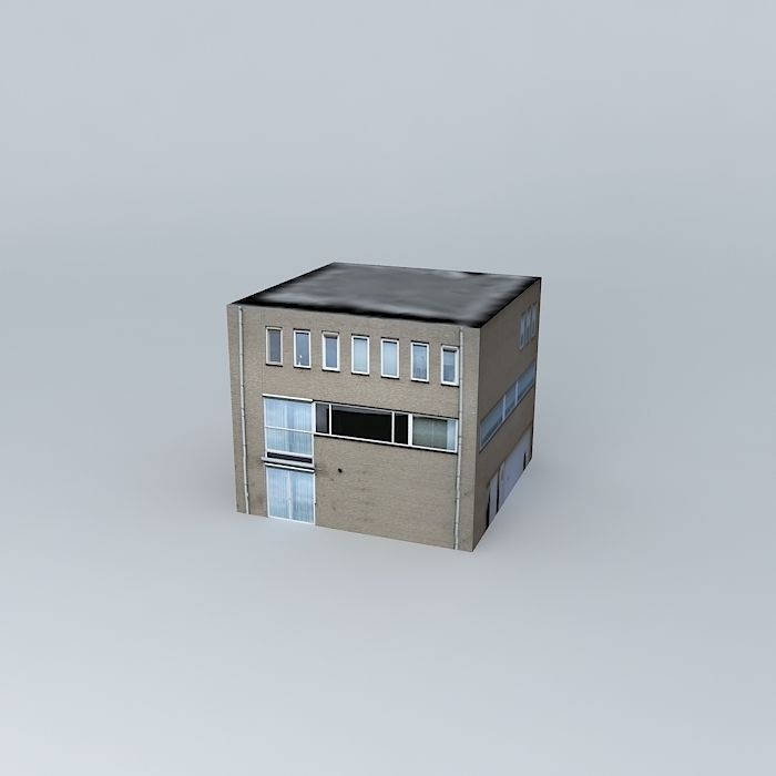 Nienoord Laan building Free 3D model_2