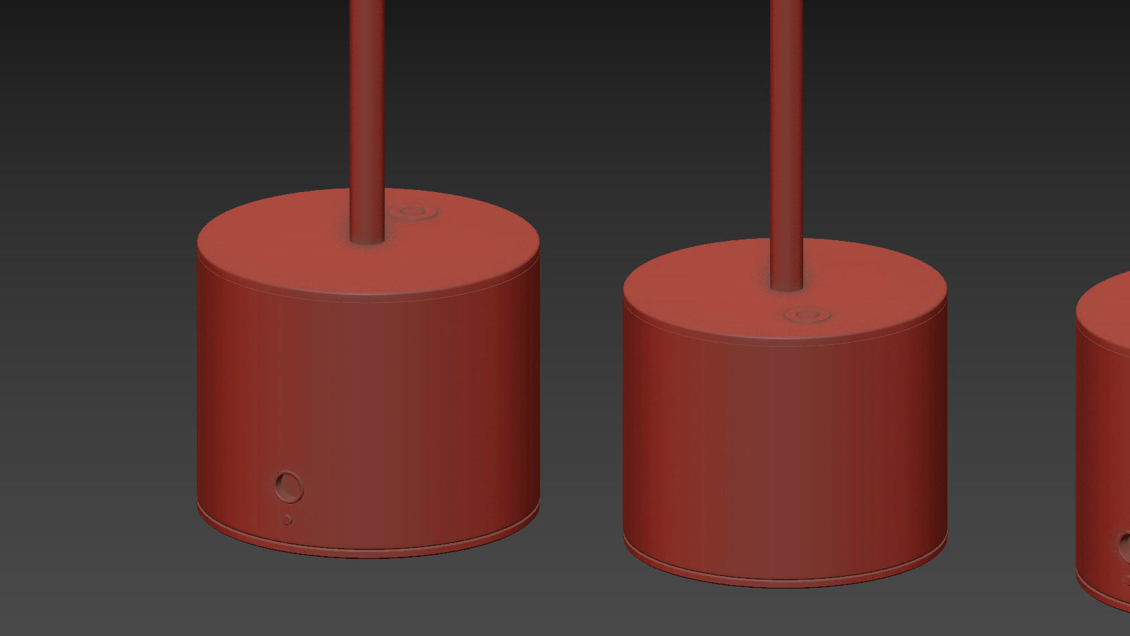 HISLE LUXCIOLE GM Table Lamp - 4 Different Metal Materials 3D model_6