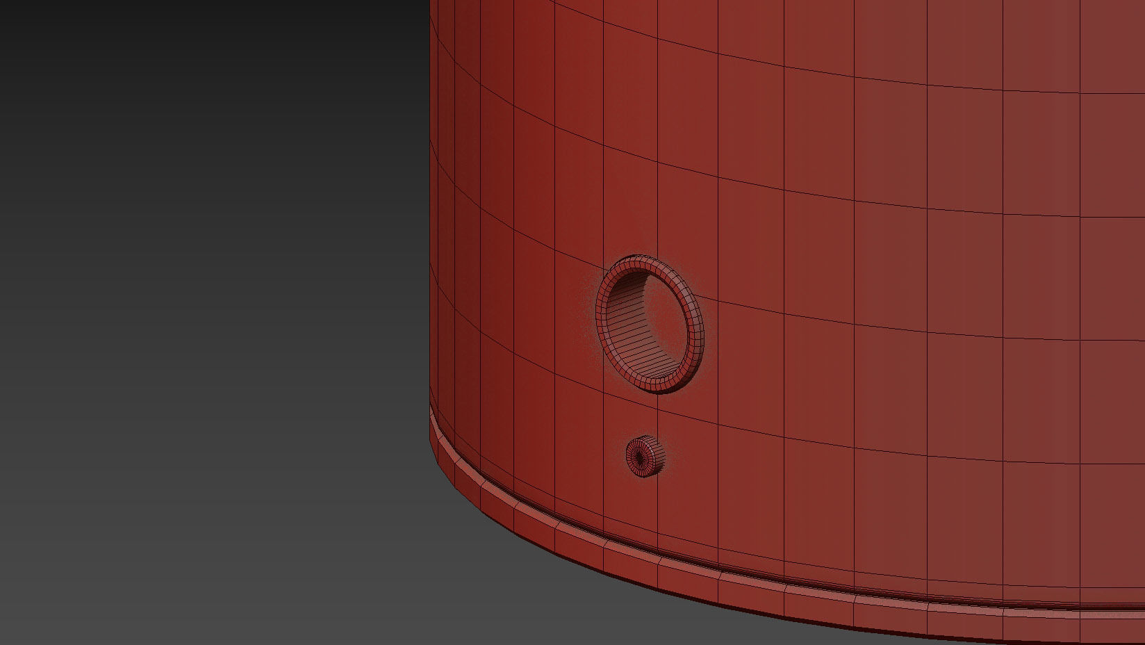 HISLE LUXCIOLE GM Table Lamp - 4 Different Metal Materials 3D model_3