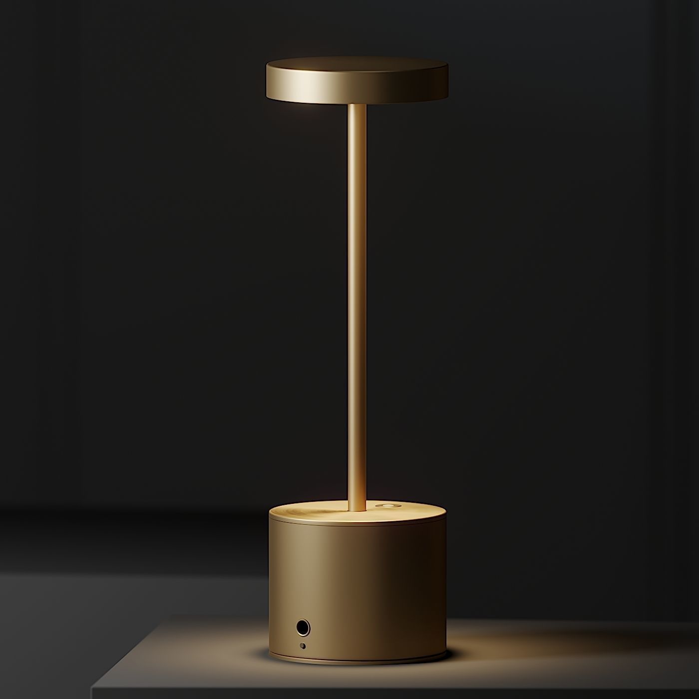 HISLE LUXCIOLE GM Table Lamp - 4 Different Metal Materials 3D model_1