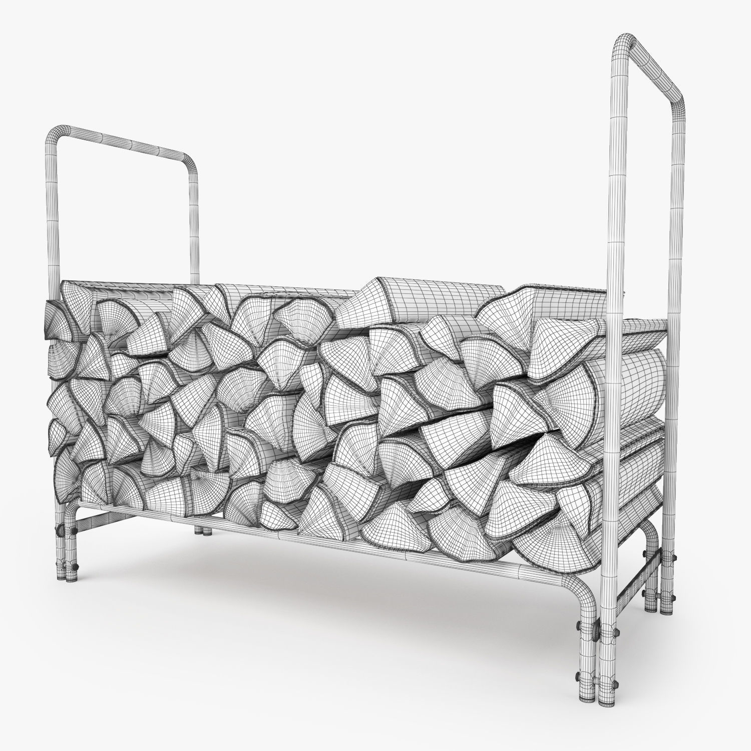 Firewood Rack for Fireplaces 3D model_7