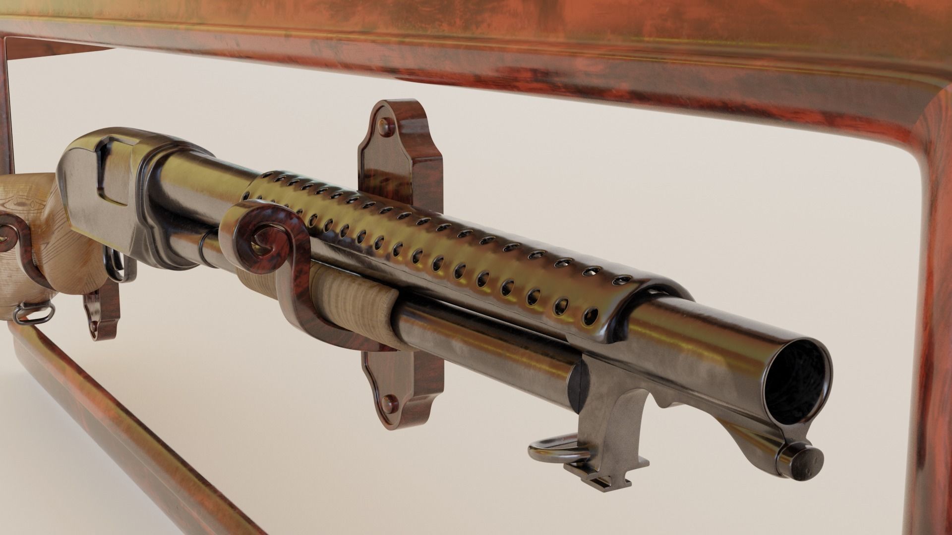 winchester m12  3D model_3