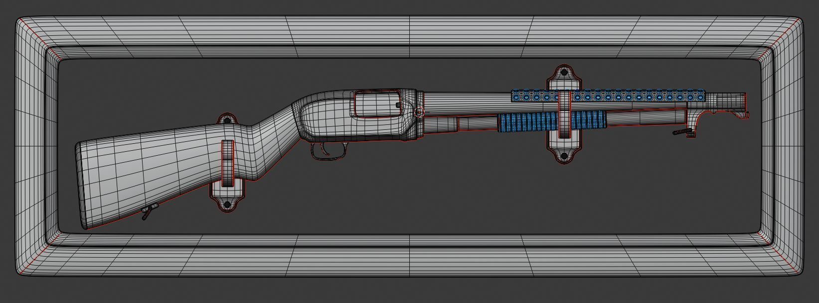 winchester m12  3D model_11
