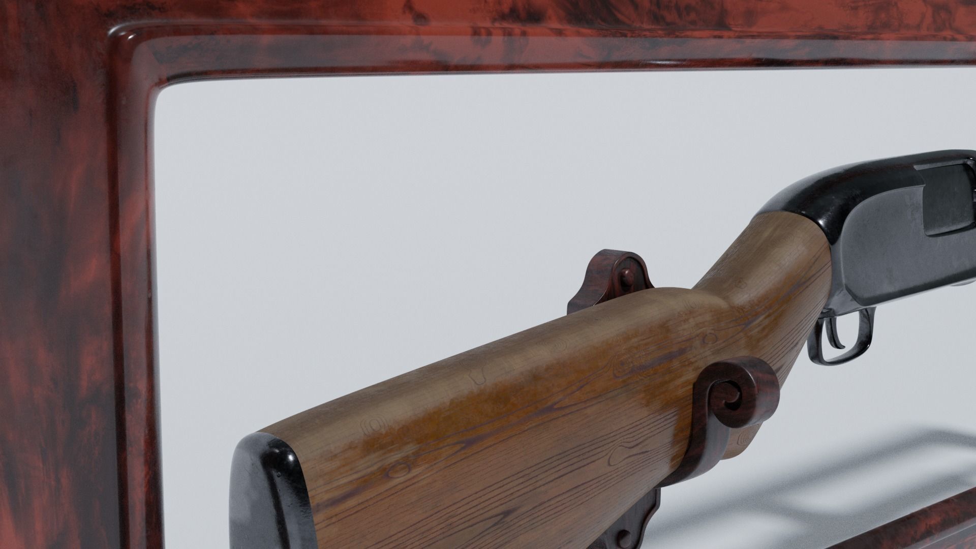 winchester m12  3D model_5