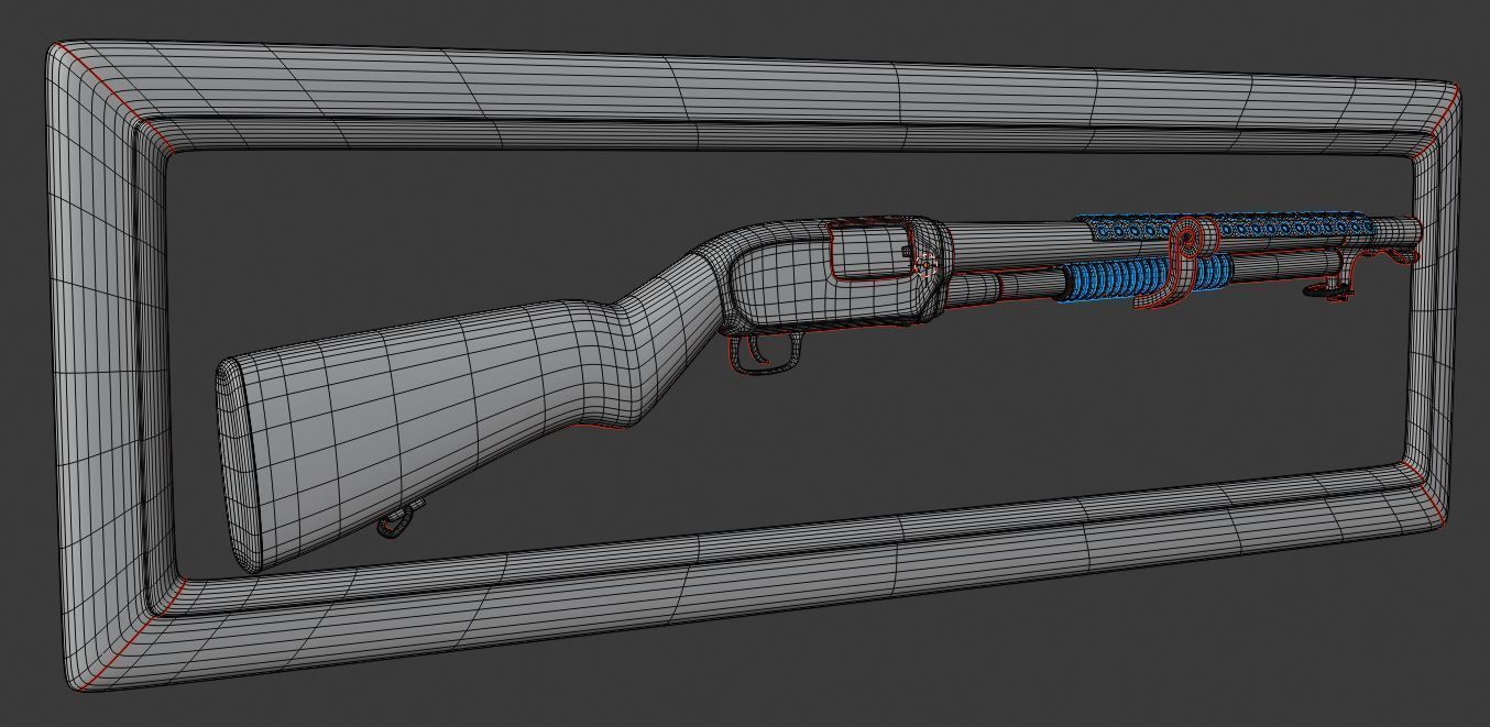 winchester m12  3D model_16