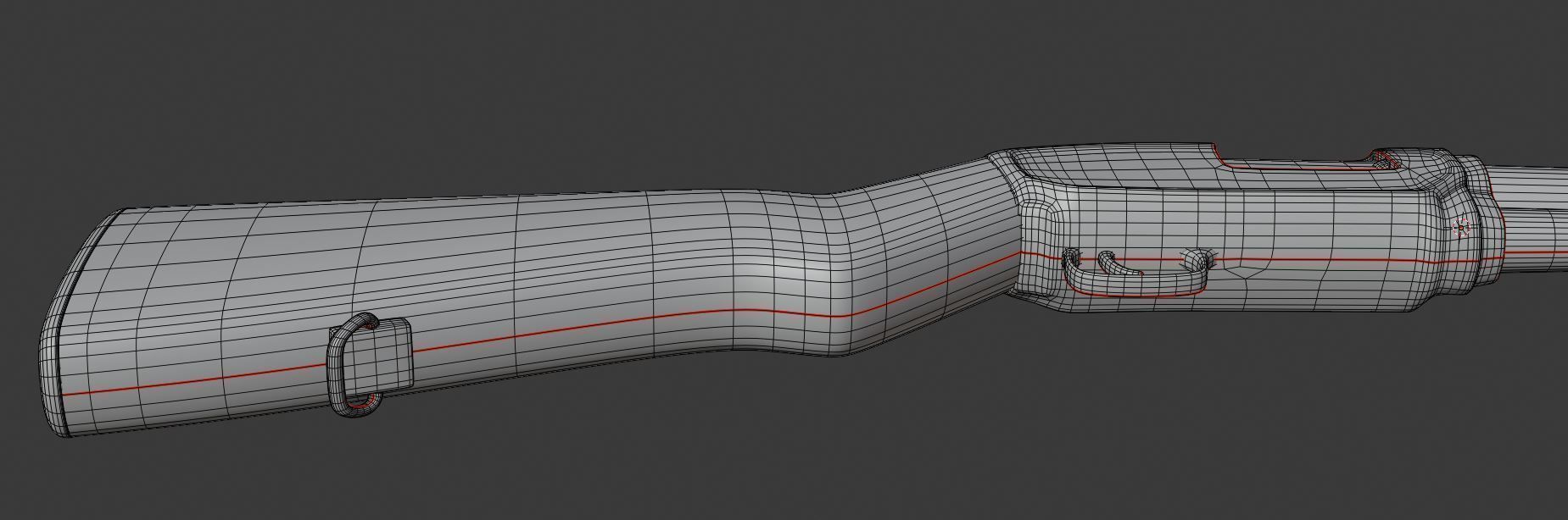 winchester m12  3D model_12
