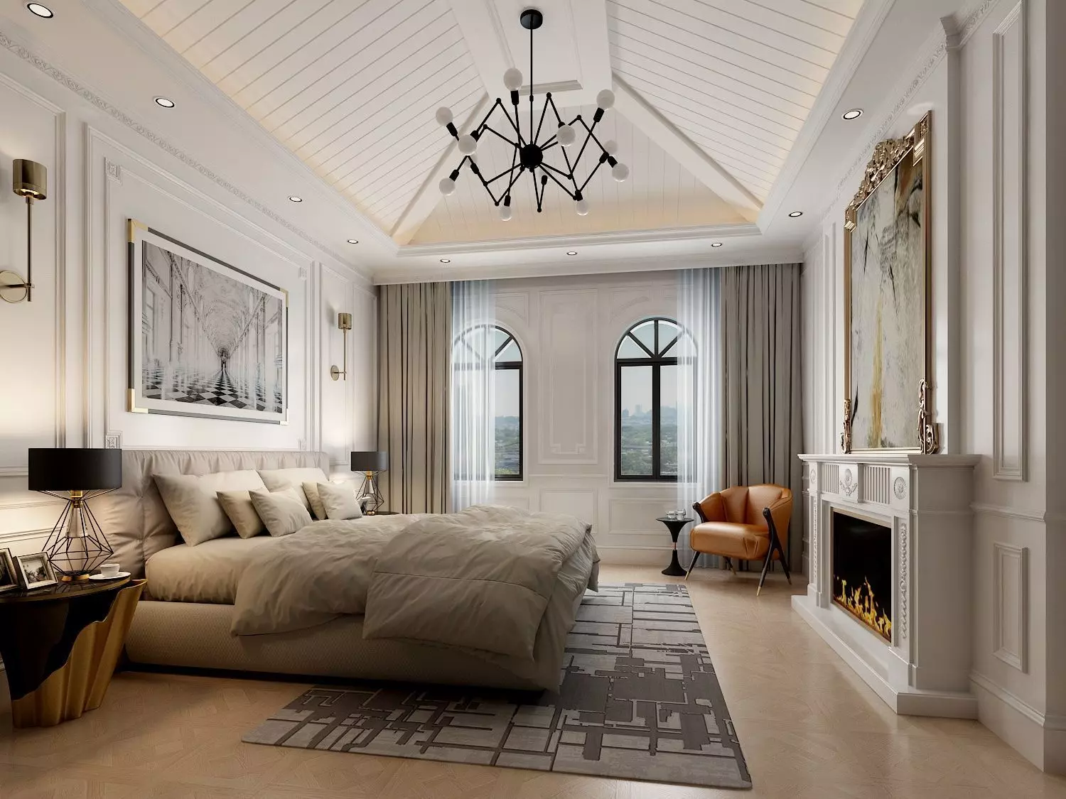 Bedroom Interior 3D model_0