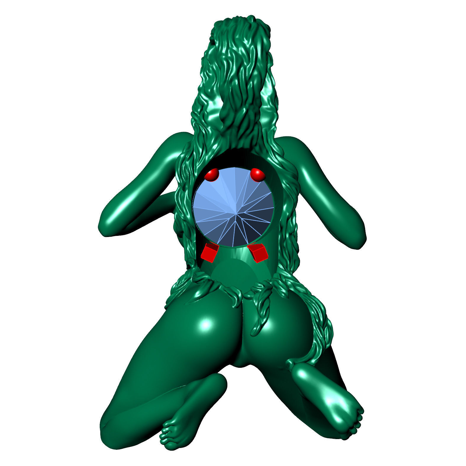 Pendant take my heart 3D print model_7