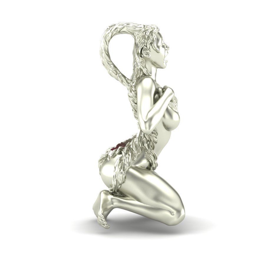 Pendant take my heart 3D print model_4