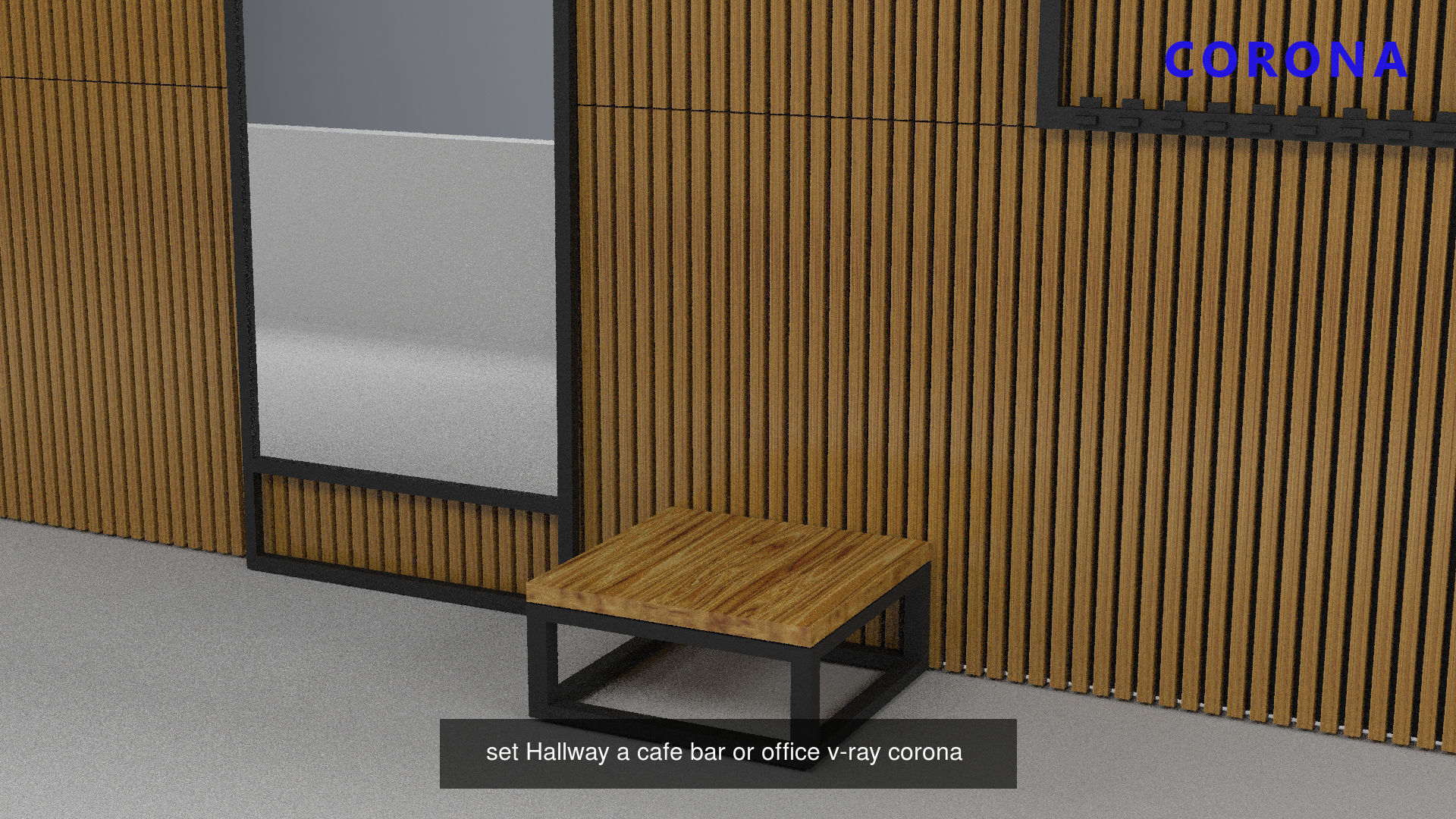 loft set  tables chairs  shelf  hallway bench v-ray corona 3D Model Collection_10