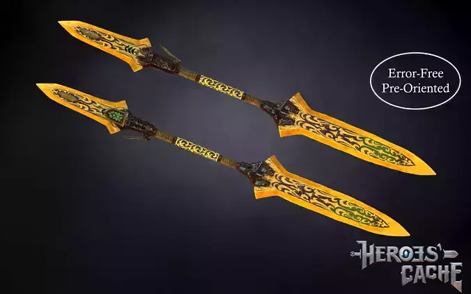 Monster Hunter World - Kulve Taroth Insect Glaive 3D print model