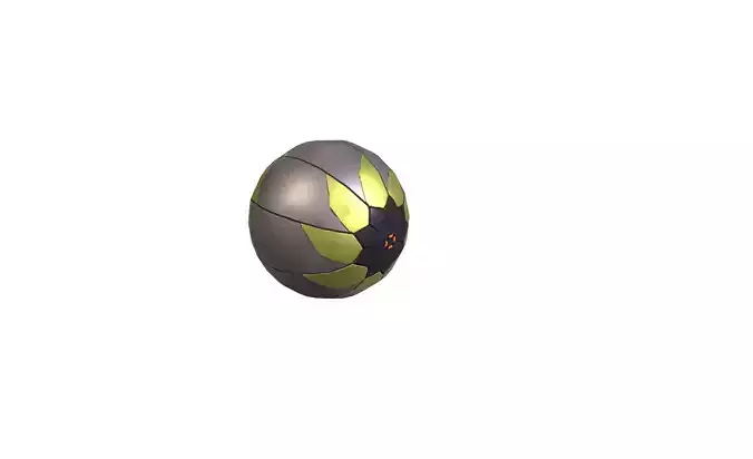 Sc fi mines Low-poly 3D model