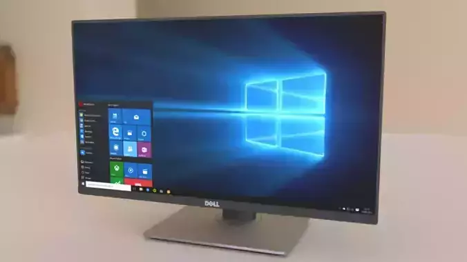 Dell 24 inches Monitor Low-poly 3D model