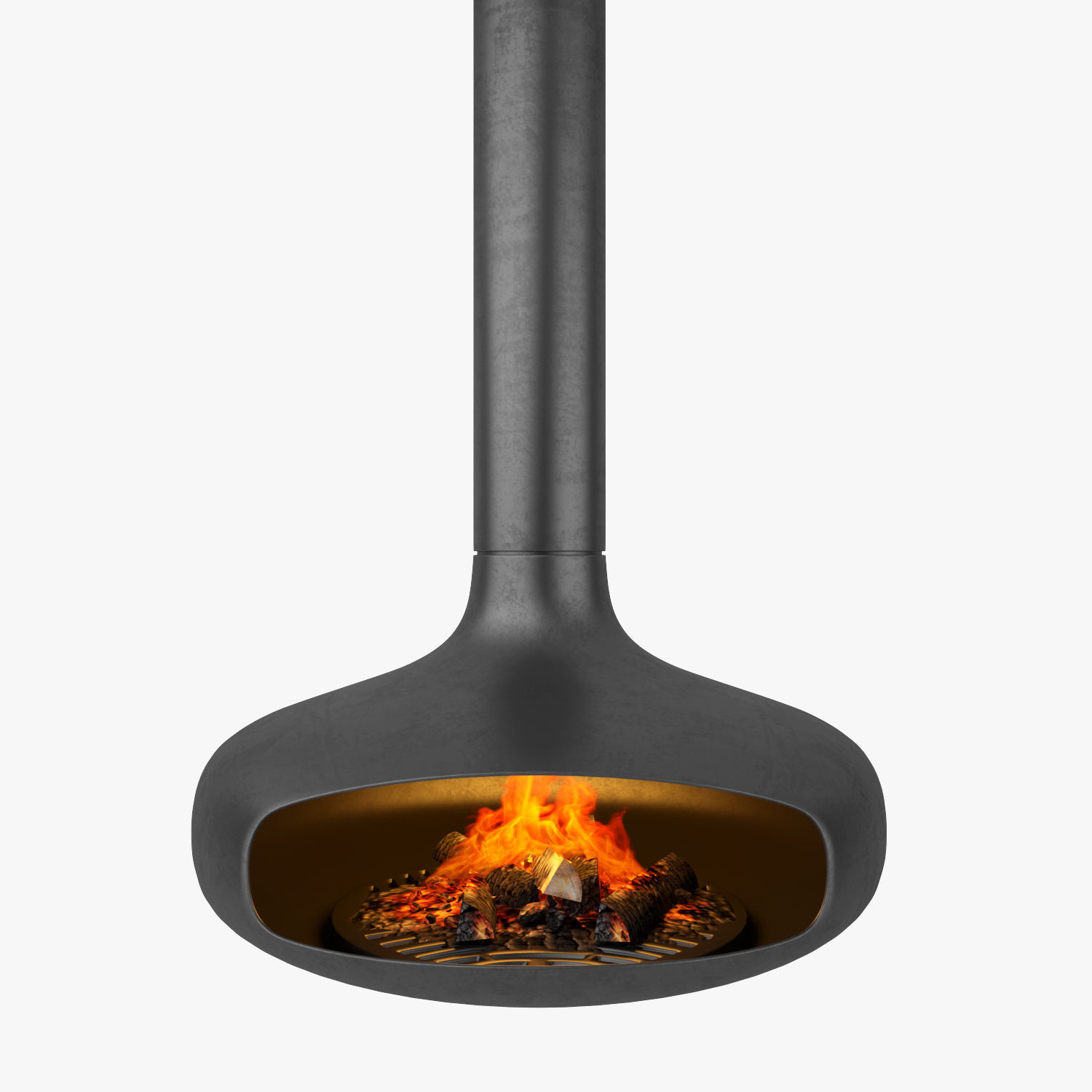 Focus Domofocus Hanging Fireplace 3D Model 3D model_4