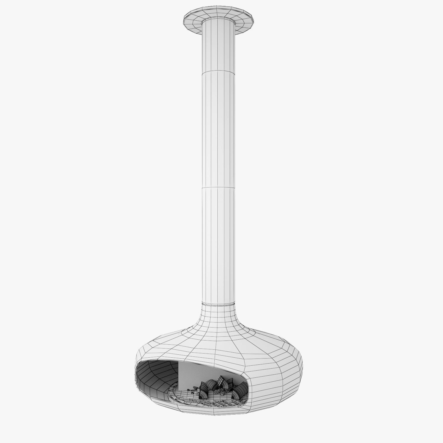 Focus Domofocus Hanging Fireplace 3D Model 3D model_7