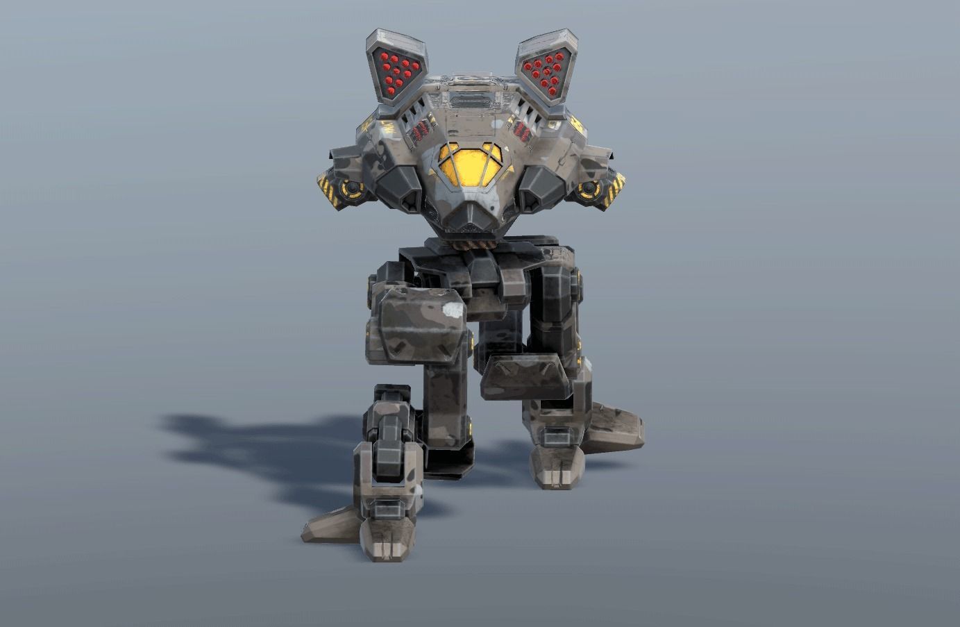 Lynx BattleMech Low-poly 3D model_15