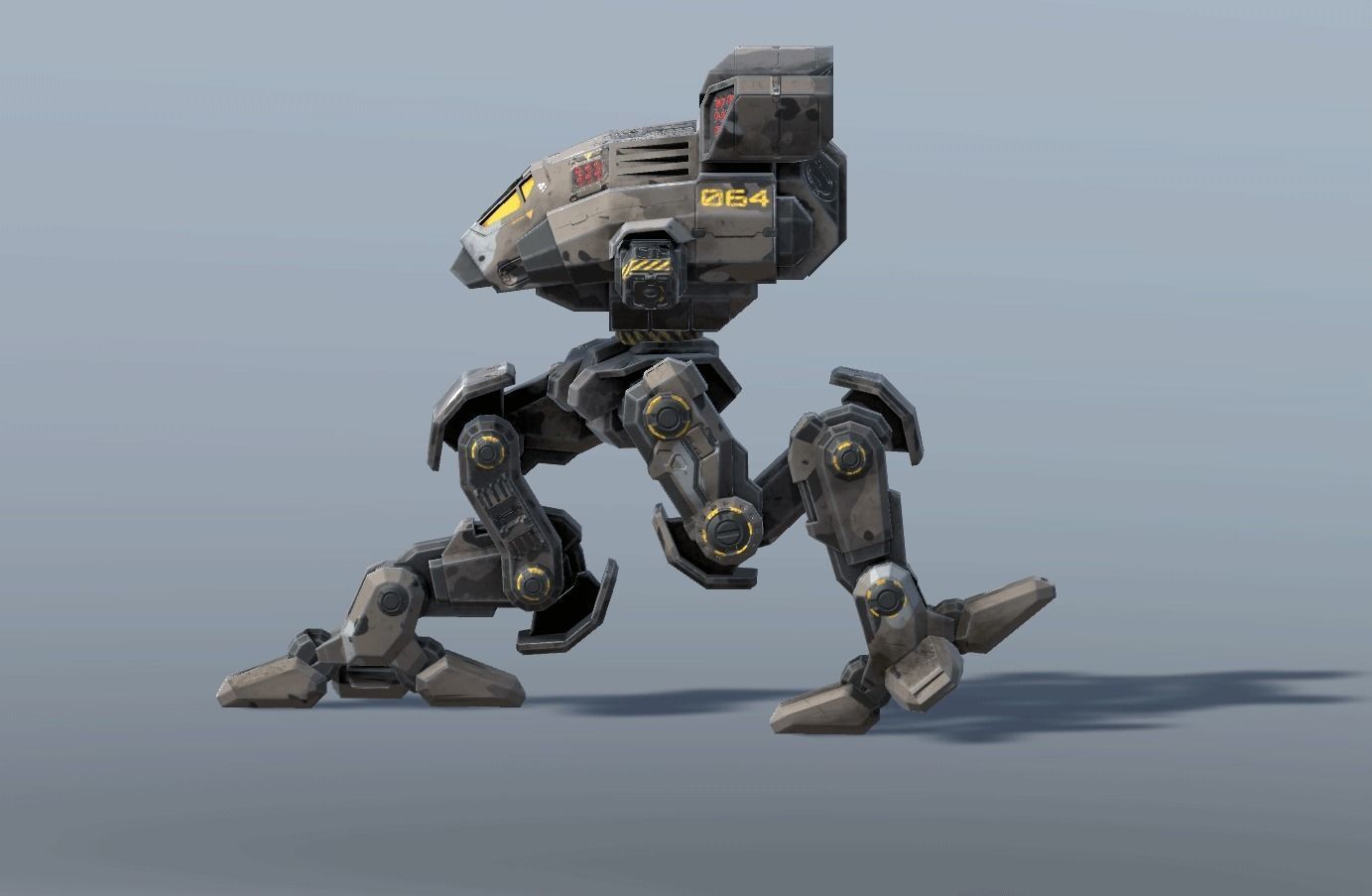 Lynx BattleMech Low-poly 3D model_13