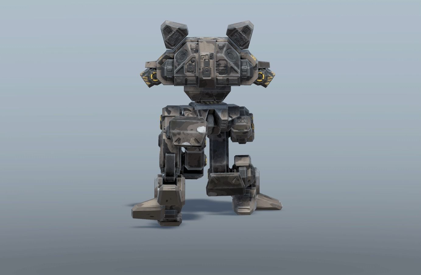 Lynx BattleMech Low-poly 3D model_11