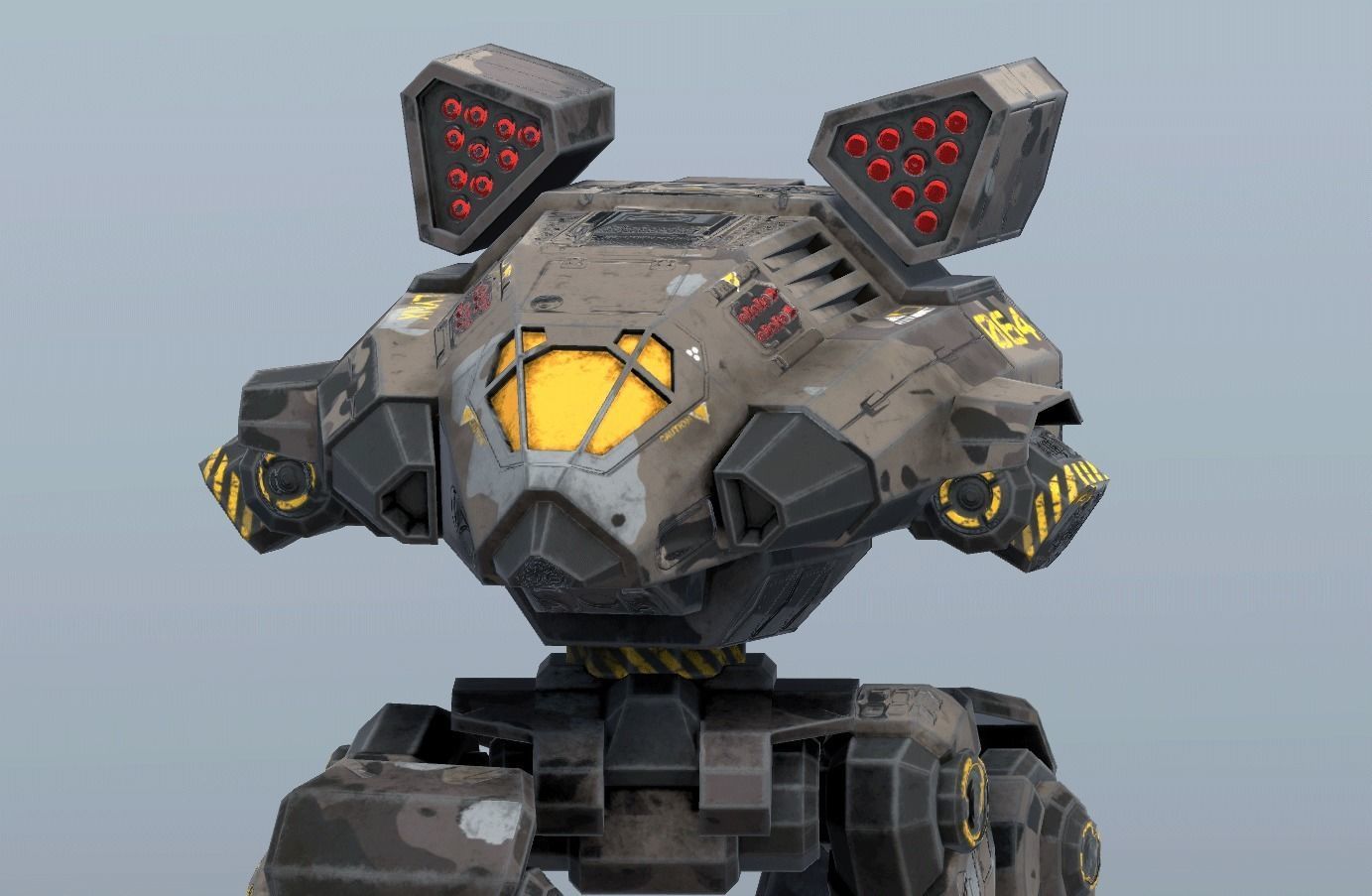 Lynx BattleMech Low-poly 3D model_10