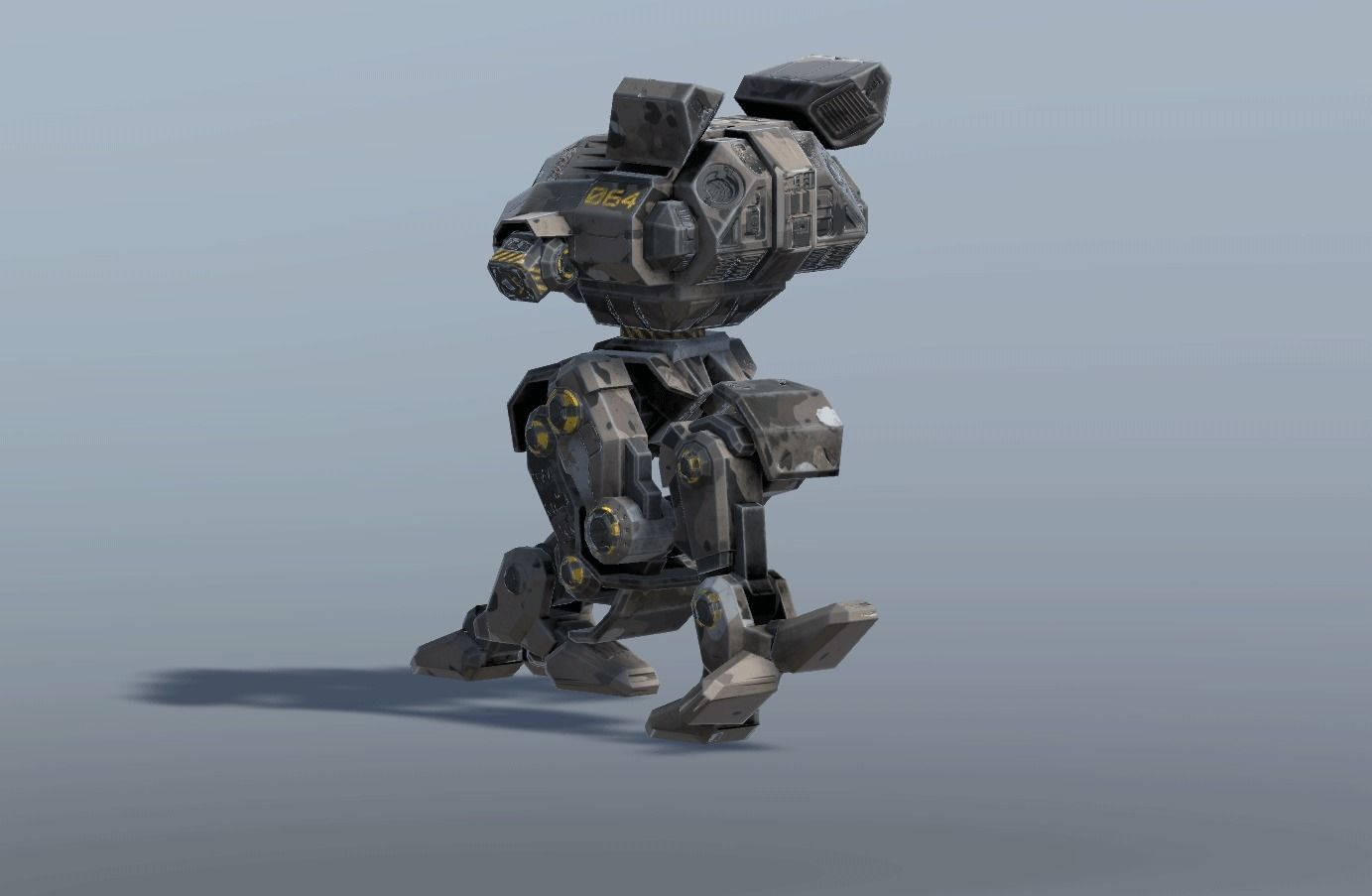 Lynx BattleMech Low-poly 3D model_12