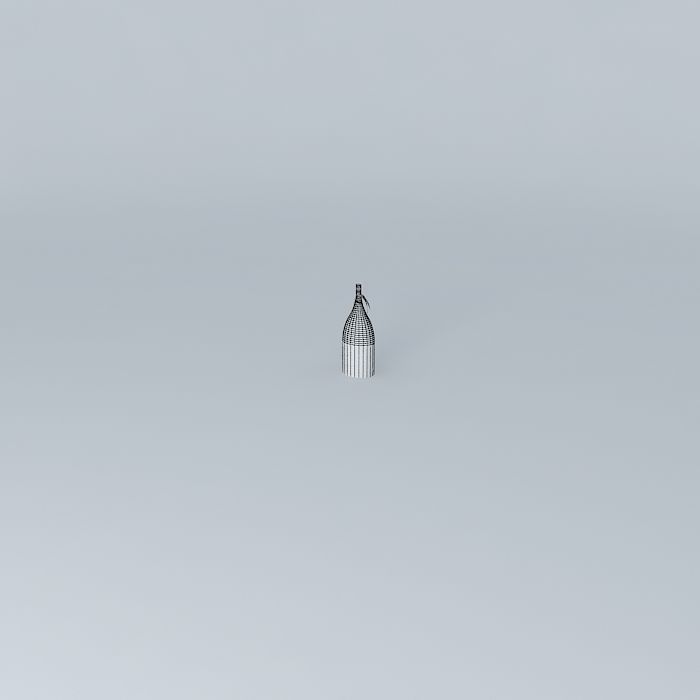 Oil bottle Free 3D model_4