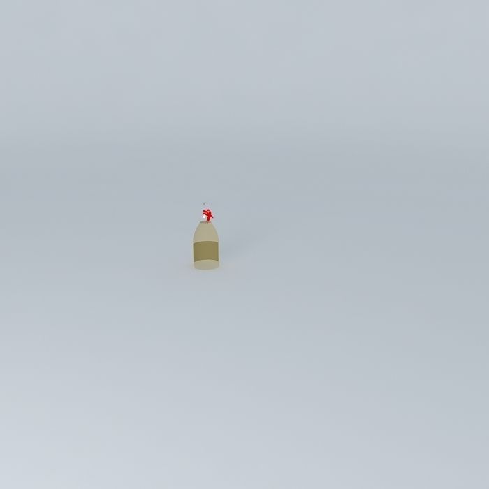 Oil bottle Free 3D model_2
