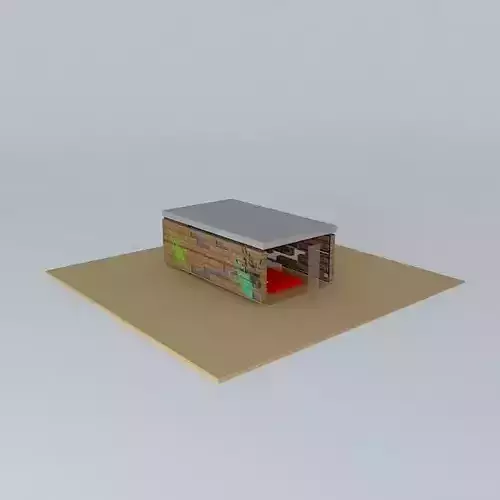 Santorini interior Free 3D model