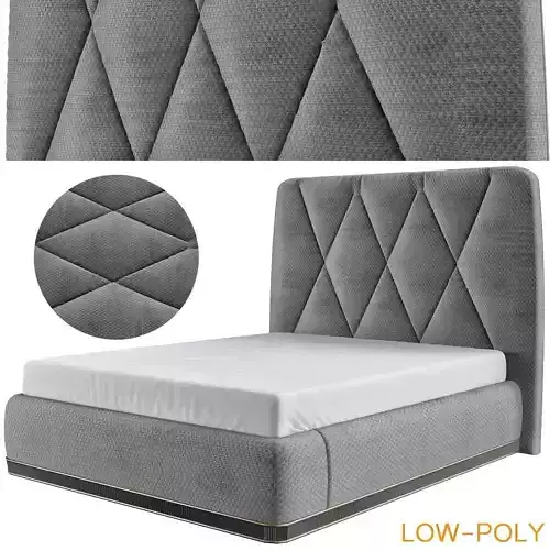 GILDA Bed By VOLPI low poly 3d model