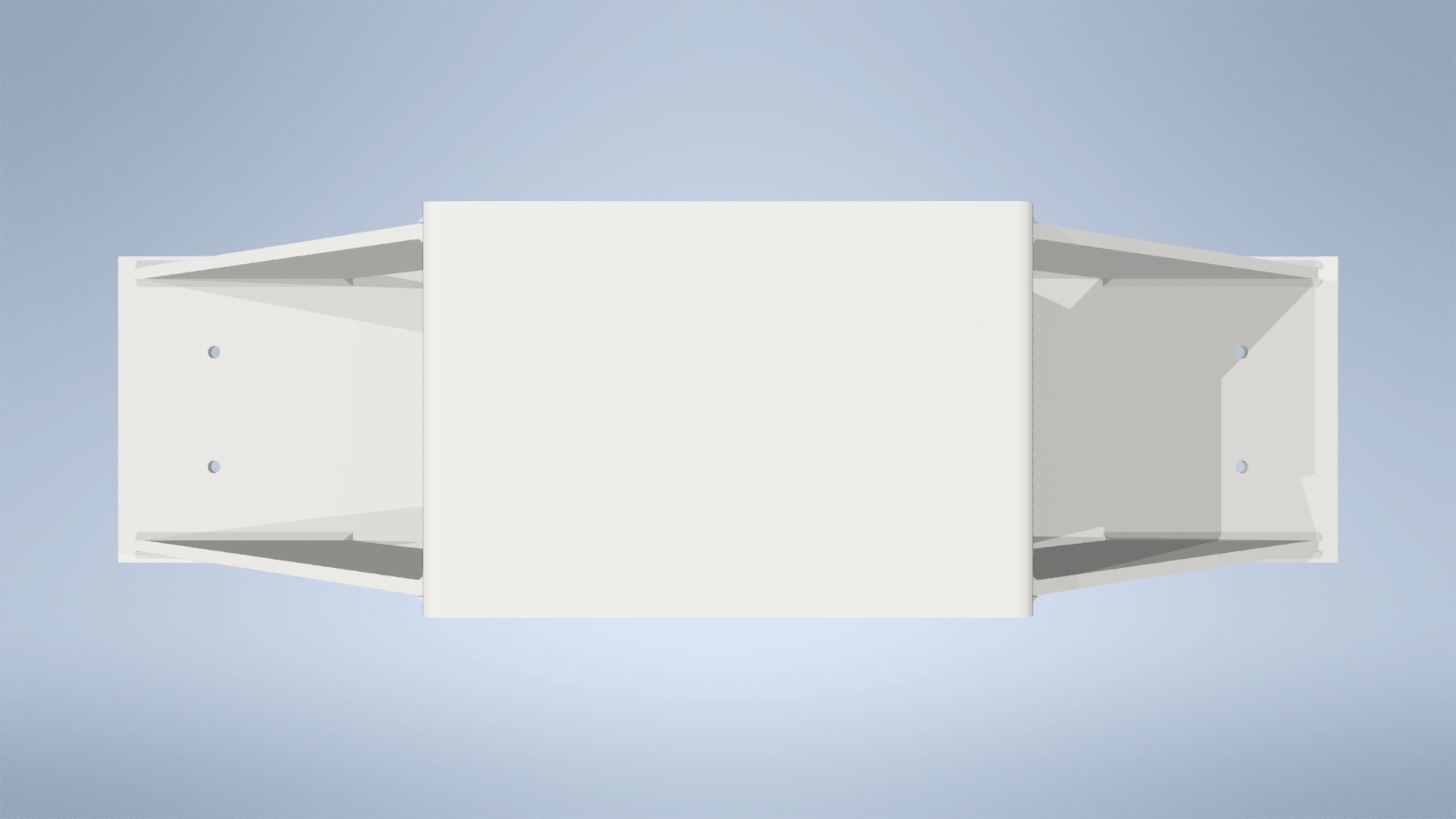 Wooden beam console - double Low-poly 3D model_3