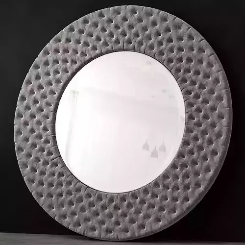 Restoration hardware Round mirror low poly 3d model