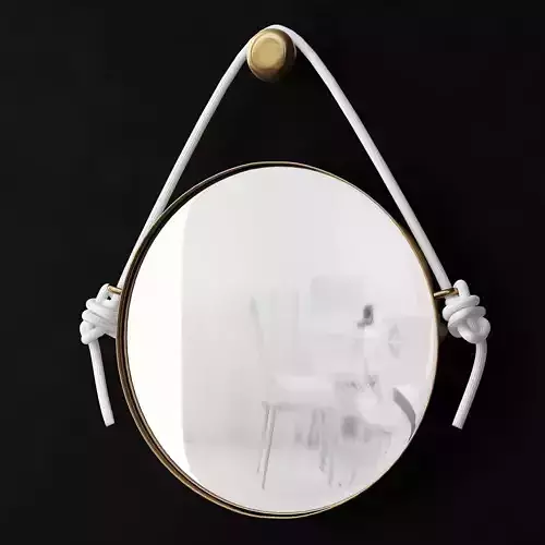 DIY Rope Mirror Restoration Hardware low poly 3d model
