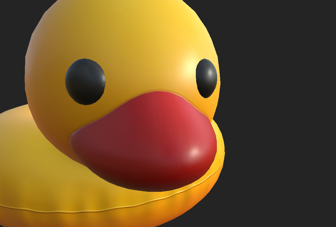 Swimming Ring Duck 3D model_14