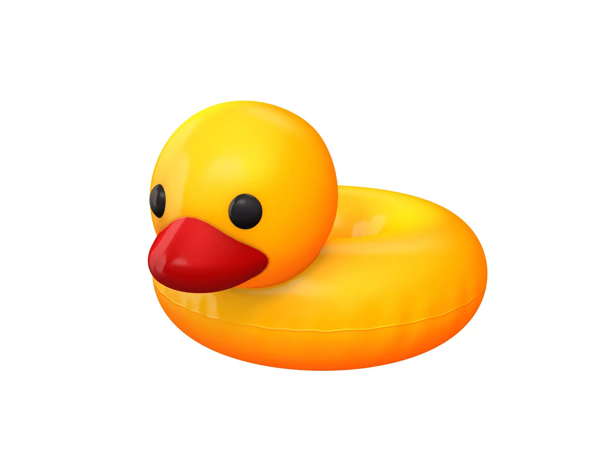 Swimming Ring Duck 3D model_0