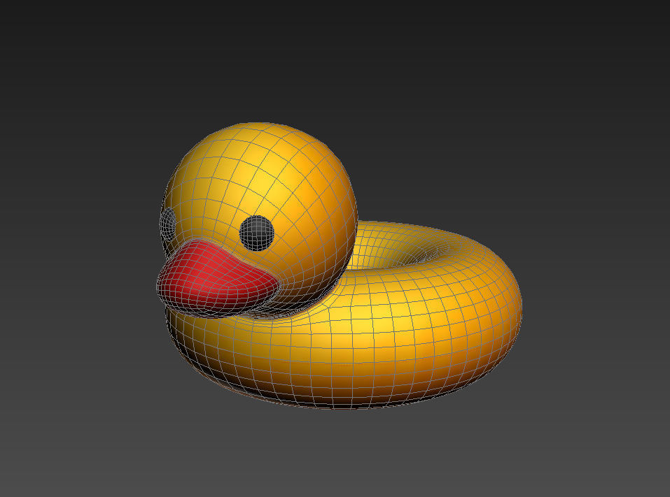 Swimming Ring Duck 3D model_17