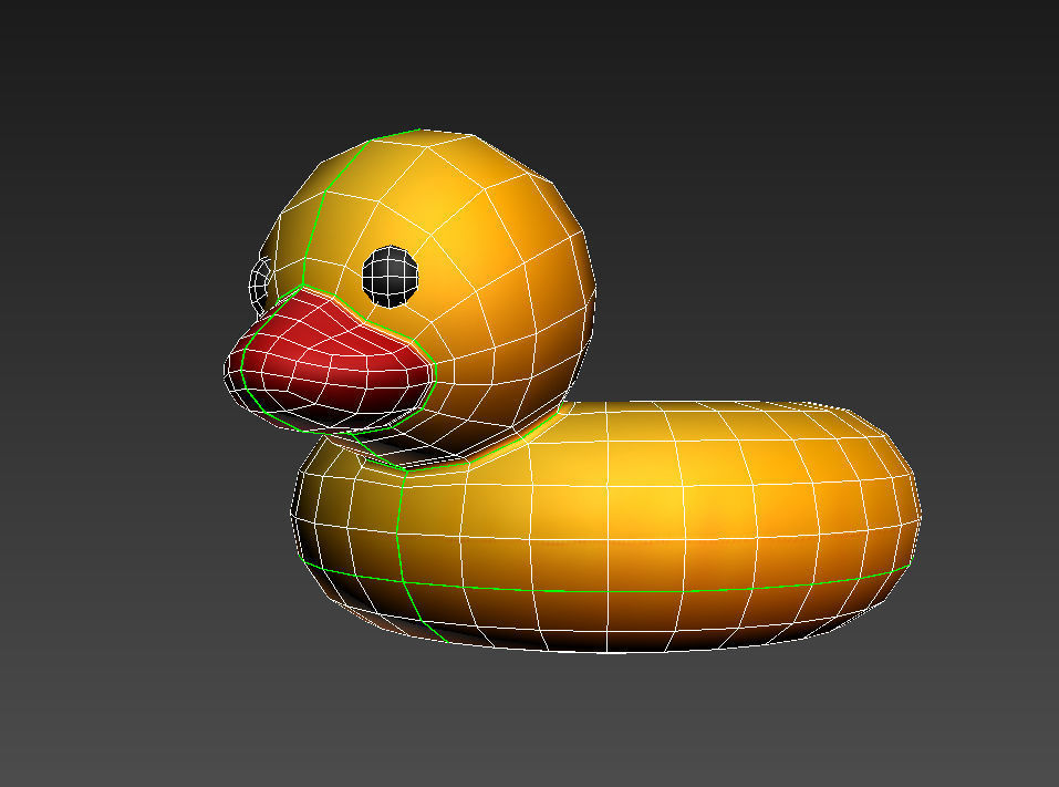 Swimming Ring Duck 3D model_21