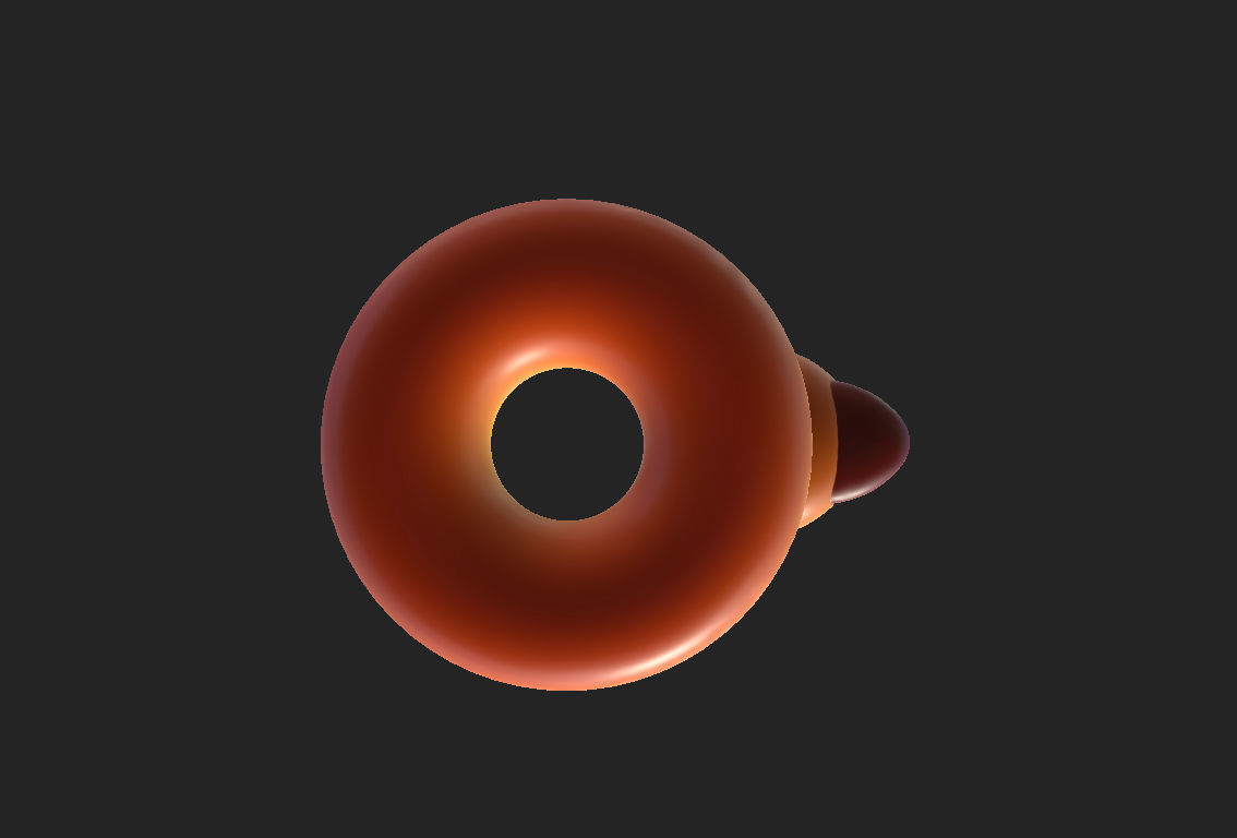 Swimming Ring Duck 3D model_9