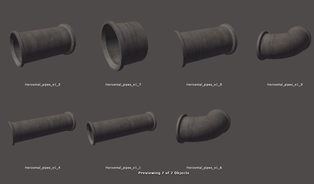 RPG FPS Game Assets for PC Mobile Industrial Set v6 Low-poly 3D model_71