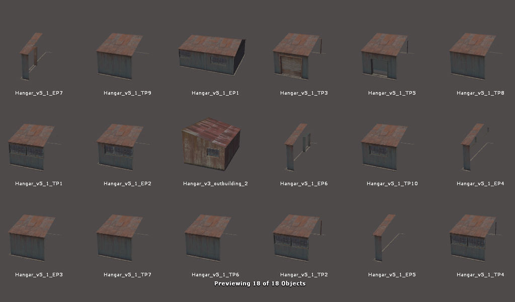 RPG FPS Game Assets for PC Mobile Industrial Set v6 Low-poly 3D model_40