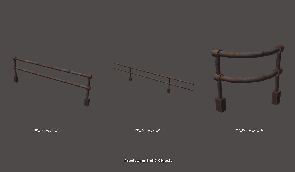 RPG FPS Game Assets for PC Mobile Industrial Set v6 Low-poly 3D model_82