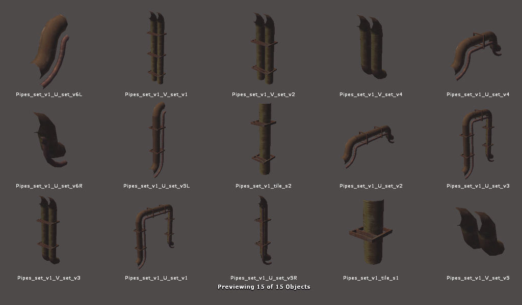 RPG FPS Game Assets for PC Mobile Industrial Set v6 Low-poly 3D model_74