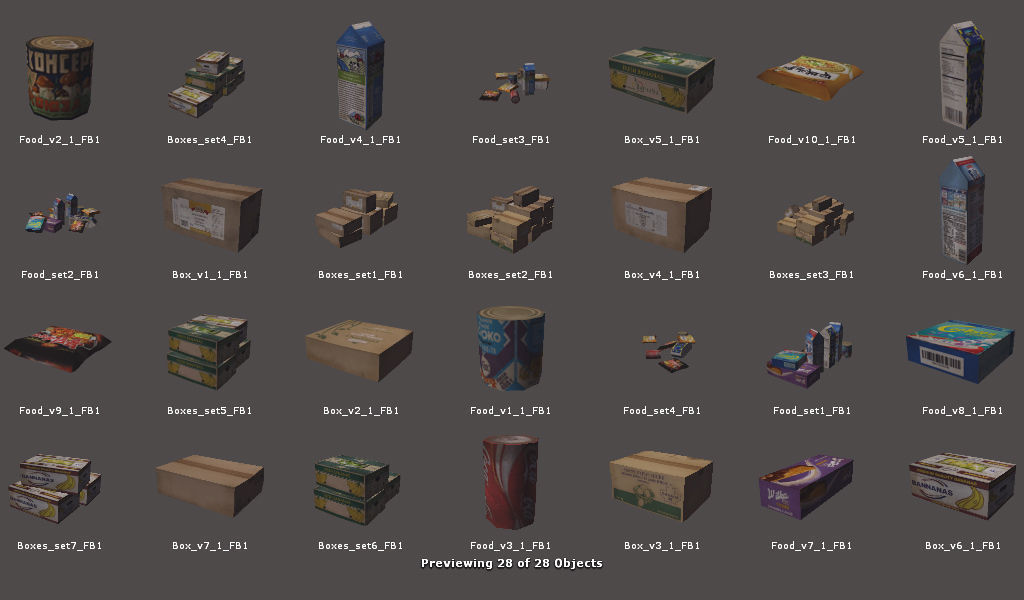 RPG FPS Game Assets for PC Mobile Industrial Set v6 Low-poly 3D model_69