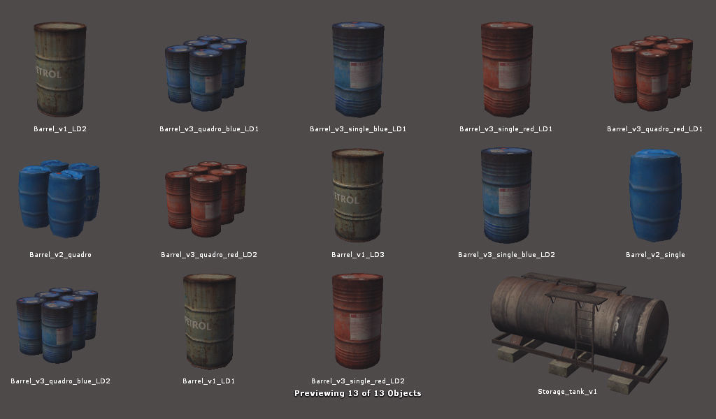 RPG FPS Game Assets for PC Mobile Industrial Set v6 Low-poly 3D model_38