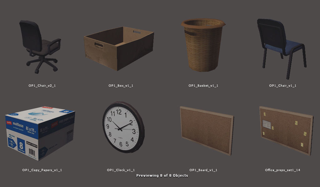 RPG FPS Game Assets for PC Mobile Industrial Set v6 Low-poly 3D model_63