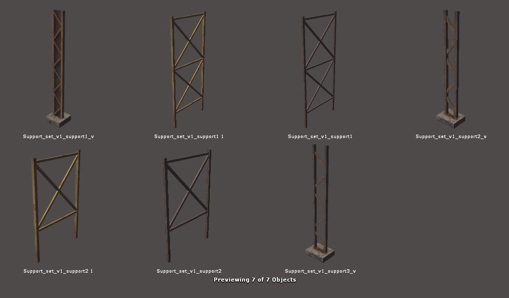 RPG FPS Game Assets for PC Mobile Industrial Set v6 Low-poly 3D model_79