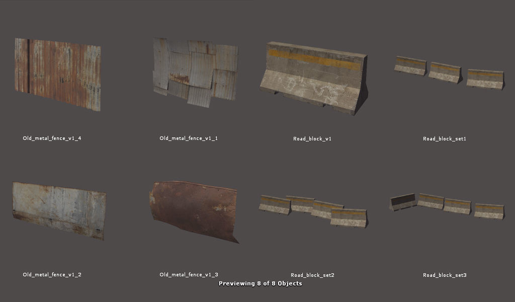 RPG FPS Game Assets for PC Mobile Industrial Set v6 Low-poly 3D model_57