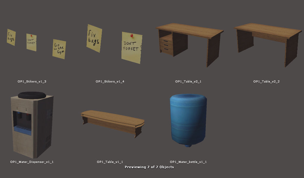 RPG FPS Game Assets for PC Mobile Industrial Set v6 Low-poly 3D model_65