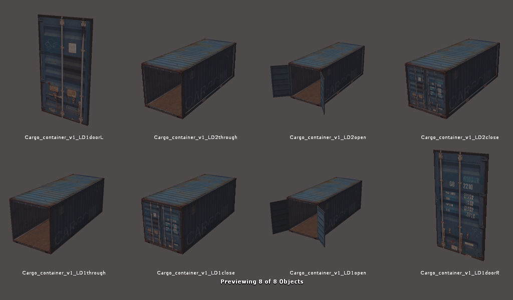 RPG FPS Game Assets for PC Mobile Industrial Set v6 Low-poly 3D model_47